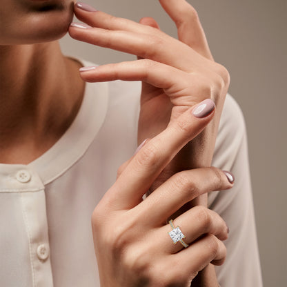 Princess Solitaire Ring
