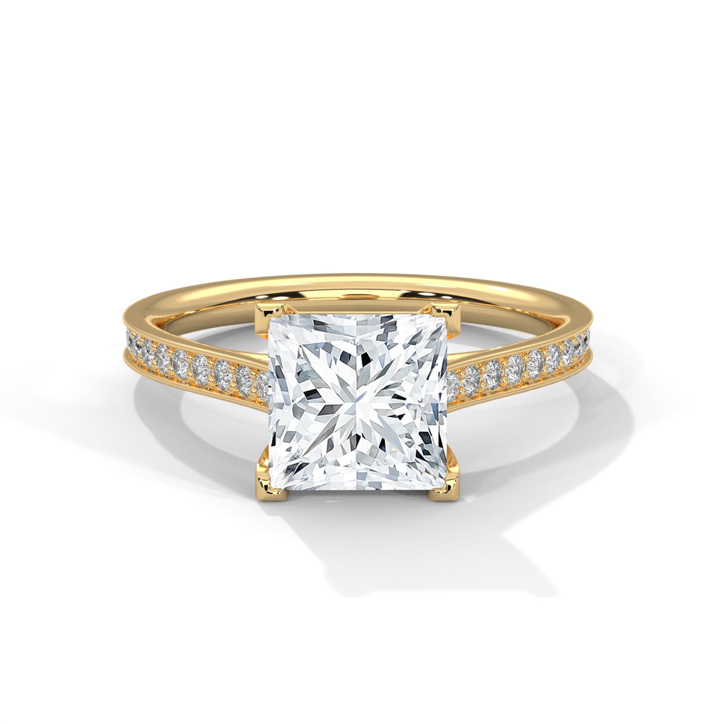 Princess Solitaire Ring