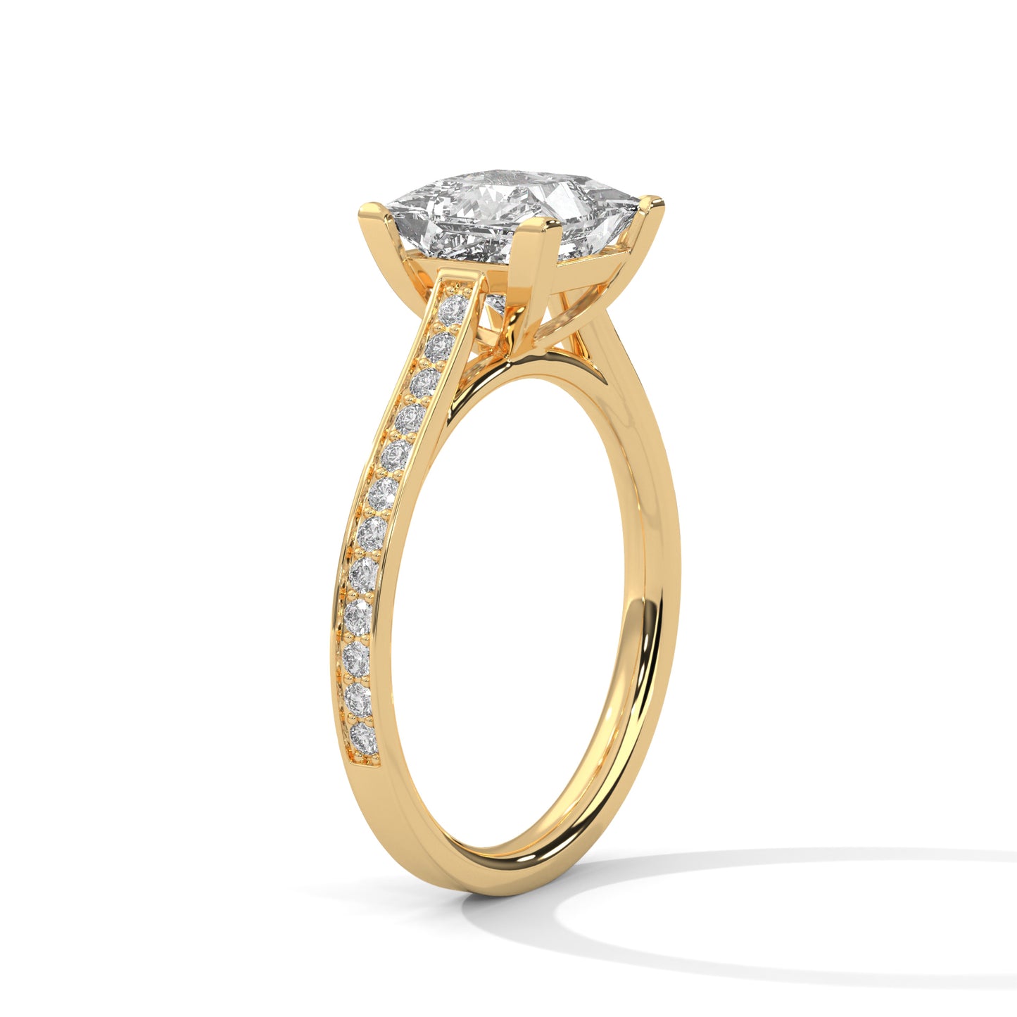 Princess Solitaire Ring