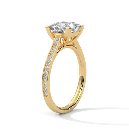 Princess Solitaire Ring